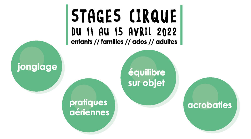 Stages arts du cirque avril Un Pas De Côté